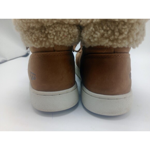UGG Chestnut Leather High Top Lace Up Zipper Boots 1019716 Womens Sz 8 - Picture 9 of 12